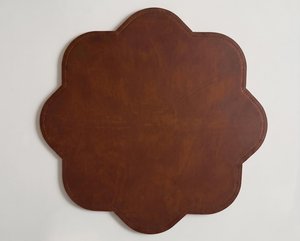 Wholesale Genuine Leather <b>Table</b> <b>Mat</b> Heat Resistant Luxury Placemats Custom Logo Waterproof Dining <b>Mats</b> LPM-0004B - Product Image 1