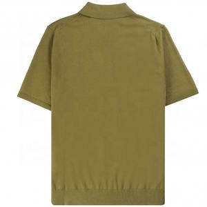 Camiseta Casual de Manga Corta para Hombre, Talla Grande, Verano, Lisa, Compresión, Antiarrugas, Transpirable, Tejida, Marca Privada - Product Image 2