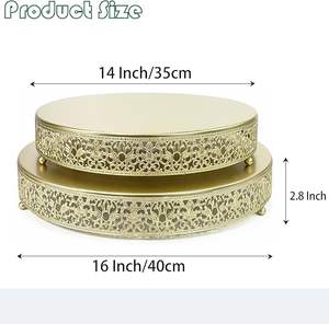 Support à gâteaux professionnel pour la présentation en boulangerie, support à desserts élégant pour les mariages, les fêtes et la décoration intérieure - Product Image 2