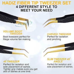 Pinzas de Precisión para Pestañas, de Acero Inoxidable, para una Colocación Segura y Fácil - Product Image 4