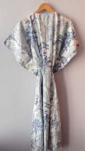 ชุดเดรสผ้าฝ้ายลายดอกไม้ทรงคาฟตัน ไซส์พลัส สไตล์โบโฮ - Product Image 6