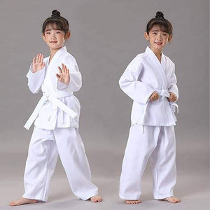 Unisex Kids Karate Uniform White Cotton Regular Fit Comfortable Stretch Durable 400g Mixed Martial Arts Gi Wear - Product Image 5