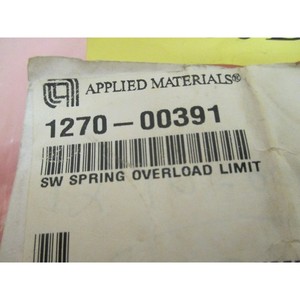 AMAT 1270-00391 SW Limitador de Sobrecarga de Resorte - Equipo y Piezas de Semiconductores de Confianza de Marca Global - Product Image 3