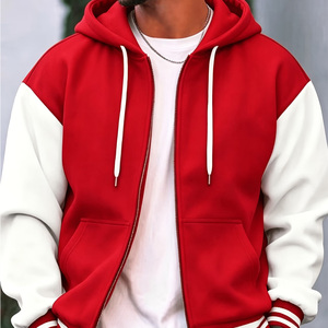 Hooded Baseball Uniform, Western Classic Style School Uniforms And Team <b>Kits</b>, Comfortable to Wear Varsity Jacket - Product Image 4