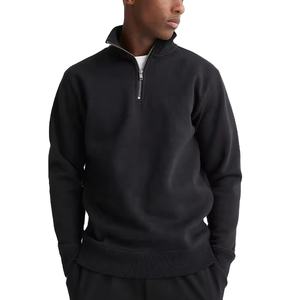 High Quality Custom French Terry Quarter Zipper Hoodie Soft Winter Street Wear <b>Zip</b> <b>Sweatshirt</b> Comfortable <b>Half</b>-<b>Zip</b> <b>Sweatshirt</b> - Product Image 5