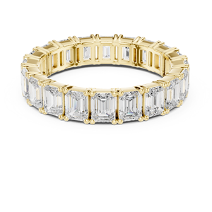 Joyería de Moda, Oro Sólido de 10K, 14K, 18K, Corte Esmeralda de 3CT, Color E, Diamante Cultivado en Laboratorio Certificado por IGI, Anillo de Compromiso, Boda, Eternidad - Product Image 4