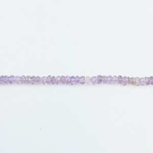 Cuentas de amatista facetada en forma de rondel, hilo de 4 pulgadas, 3-6 mm, para fabricación de joyas al por mayor - Product Image 4