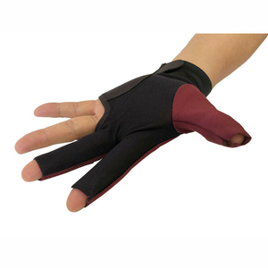 Großhandel: Hochleistungs-Snooker-Handschuhe, 3-Finger-Billardhandschuhe, atmungsaktiv, rutschfest, verstellbares Handgelenkband, individuelles Logo - Product Image 4
