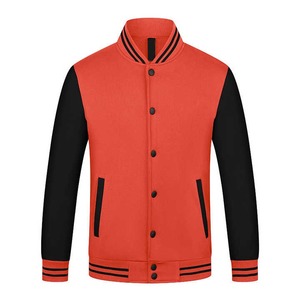 Blouson universitaire personnalisé pour adultes et jeunes, à capuche et col montant, 100 % laine, avec motif lettres imprimées en relief, style streetwear hivernal - Product Image 2