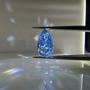 Diamante Azul Intenso de 3 Quilates, Corte Brillante Modificado en Forma de Pera, Cultivado en Laboratorio, VS1, Certificado IGI, Piedra Suelta - Product Image 3