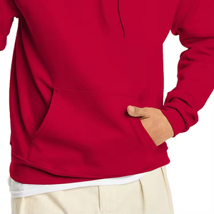 Sweat à capuche décontracté pour homme en polaire polyester/coton de haute qualité, coupe classique, logo personnalisé sur le devant, séchage rapide, respirant, pour l'hiver et les activités de plein air - Product Image 4