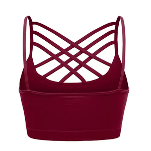 Top Deportivo de Yoga para Mujer, Tallas Grandes, con Logotipo Personalizado, Soporte Frontal Alto, Reversible, Sin Costuras, Secado Rápido, Ligero, para Fitness en Interiores - Product Image 5