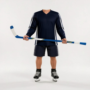 Tenue de sport de hockey sur glace personnalisée, ensemble de maillots d'équipe professionnelle, uniforme d'entraînement, vêtements athlétiques légers et respirants, design - Product Image 2
