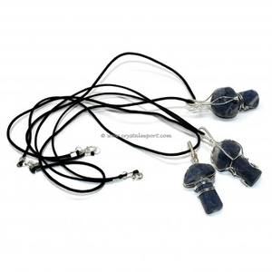 Wholesale Natural Black Obsidian Crystal <b>Mushroom</b> Pendant Necklace <b>for</b> Men Women Children-Feng Shui School Season Gift Gemstone - Product Image 3