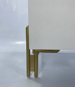 Table de chevet moderne de luxe en bois imitation shagreen à 3 tiroirs pour chambre, salon, salle à manger, cuisine et mobilier de maison - Product Image 5