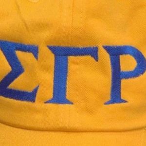 หมวกแก๊ปปักลายตัวอักษรกรีก Sigma Gamma Rho สีทองสำหรับผู้หญิง หมวกเบสบอลปักลายสัญลักษณ์ชมรมนักศึกษา ปรับขนาดได้ สไตล์ลำลองสำหรับวิทยาลัย แฟชั่นกรีก - Product Image 6