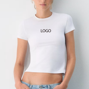 T-shirt imprimé graphique décontracté et confortable pour femme, haut d'été en matière de haute qualité, fournisseur en gros, coupe courte 2026 - Product Image 1