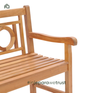 ม้านั่งไม้สักคุณภาพสูง ทนทาน ขนาดใหญ่ แข็งแรง เป็นมิตรกับสิ่งแวดล้อม กันน้ำ สำหรับ 2 ที่นั่ง เฟอร์นิเจอร์กลางแจ้ง ดีไซน์ทันสมัย - Product Image 5