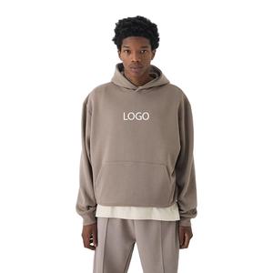 Sweat à capuche en molleton français à fermeture éclair pour homme en coton biologique peigné 450 GSM Coupe régulière Séchage rapide Respirant Logo personnalisé - Product Image 1