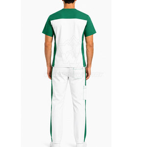 Ensemble de Blouse et Pantalon Médical Premium pour Hommes – Tissu Résistant, Coupe Confortable, Multiples Poches et Style Soignant - Product Image 4