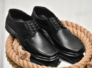 Chaussures en cuir véritable noir pour hommes, décontractées, formelles, de bureau, coupe classique, à enfiler, pour tous les jours, style classique - Product Image 5