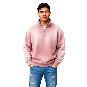 Fabricant de vêtements streetwear personnalisés pour hommes, avec fermeture éclair courte effet délavé, vente en gros, marque privée, OEM, fournisseur d'habillement et d'articles vestimentaires, usine - Product Image 3