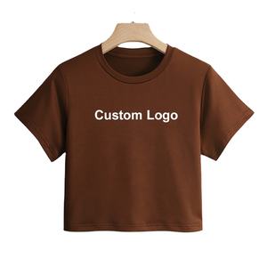 T-shirt ample personnalisé pour femmes des fabricants de vêtements OEM Logo imprimé en coton tricoté lourd grande taille décontracté - Product Image 3