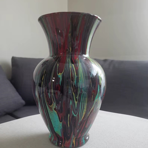 แจกันแก้วสำหรับดอกไม้สดหรือดอกไม้แห้ง งานศิลปะเรซิ่นอะคริลิก ของขวัญแฮนด์เมดสุดพิเศษสำหรับงานขึ้นบ้านใหม่หรือตกแต่งบ้าน - Product Image 1
