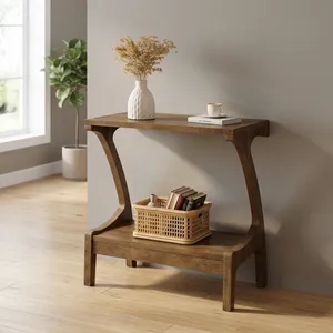 Modern Wooden Coffee <b>Table</b> <b>with</b> Storage <b>Shelf</b> for Living Room Home Furniture - Product Image 5