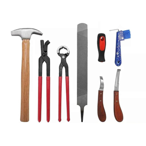 Juego de Cuidado Equino: Martillo, Cepillo, Alicates para Pezuñas, Lima, Escofina, Herramienta de Corte de Pezuñas y Cuchilla para Pezuñas (7 Piezas) - Product Image 1