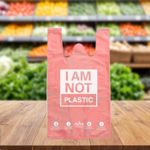 Custom Printed Biodegradable HDPE Poly <b>Bags</b> <b>Waterproof</b> Durable Tear Resistant <b>Drawstring</b> Sealing OEM Factory - Product Image 1