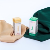 Boîte d'emballage en carton personnalisée pour huile essentielle, imprimée, pour citron vert 10 ml, boîte de vente au détail