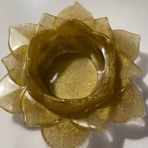 Porte-bougie à la bougie chauffe-plat en résine écologique fait main de luxe d'Inde, décoration festive de Noël pour la maison et le jardin, cadeau - Product Image 3
