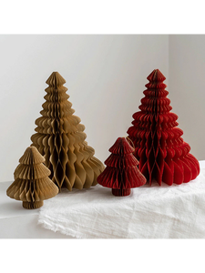 Árbol de Navidad de nido de abeja de color personalizado, fabricado en Vietnam (OEM/ODM) para decoración de eventos y fiestas navideñas. - Product Image 5