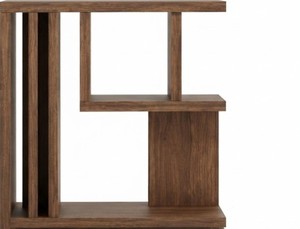 Modern <b>Wooden</b> Tiered <b>Bookcase</b> 3 Shelves Freestanding Backless Storage Rack with Drawer for Living Room Home Office - Product Image 5