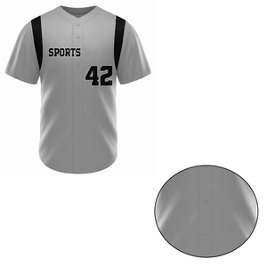 Camiseta de Béisbol Corta Sublimada Personalizada al por Mayor, con Paneles a Contraste, Logotipo Personalizado, Transpirable, 100% Poliéster - Product Image 5