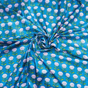 Hand Block Printed Organic Jaipur Cotton Cambric 100% Cotton Cambric Fabric for Bags Manufacturer India - Product Image 5