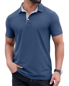 High Quality Unisex Knitted Cooling Oxygen Cotton for <b>Shirt</b> Custom Logo Business Sporty Golf Short Sleeve Short Solid Color - Product Image 4