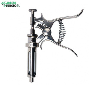 Seringue vétérinaire en acier inoxydable pour porcs, durable, réutilisable, injecteur pour bétail, plusieurs tailles, instruments chirurgicaux - Product Image 5