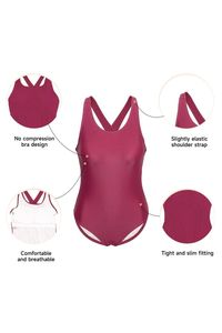 Traje de Baño de Una Pieza Premium para Mujer, Traje de Baño Moderno para Playa, Cómodo para Piscina, Suministro al por Mayor del Fabricante - Product Image 4