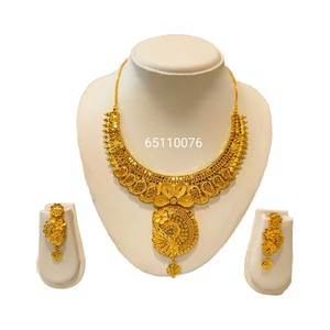 Parures de bijoux de mode africaine imitation or et fausses pièces d'or - Product Image 1