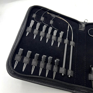 Pince à micro-anneaux la plus vendue, noire mate en acier inoxydable, kit d'outils pour extensions capillaires avec logo personnalisé, poids 300g - Product Image 4
