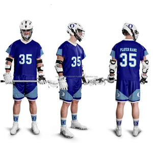 OEM Customized Sublimated Reversible Lacrosse Pinnies 100% <b>Polyester</b> Breathable Jerseys Uniform Adult Custom Lacrosse Ronpex - Product Image 6