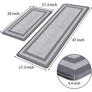 Set di 2 Tappetini Ergonomici per Cucina, Antifatica e Antiscivolo, per Pavimento, Ufficio e Lavello - Product Image 4