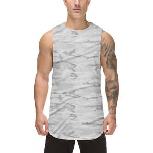 Camiseta sin Mangas para Hombre, Ecológica, de Poliéster, Ligera, Transpirable, para Gimnasio y Fitness, con Logotipo Personalizado, Proveedor OEM - Product Image 1