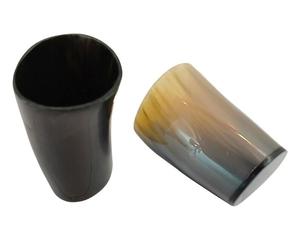 MN EXPORTS Verre à cocktail minimaliste en corne de vache noire, design moderne et luxueux, fait main, durable, écologique, compatible lave-vaisselle - Product Image 4
