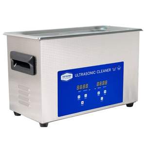 Limpiador Ultrasónico VietSkymen de 6.5L con Calentador de 180W, Máquina de Limpieza Sónica de Acero Inoxidable SUS304 para Laboratorio Dental y Joyería VS-31A - Product Image 1