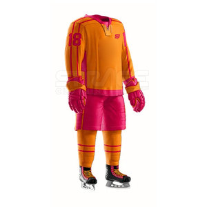 Uniforme de hockey sur glace sur mesure en polyester respirant et écologique, conçu pour un confort fiable et une durabilité accrues - Product Image 2
