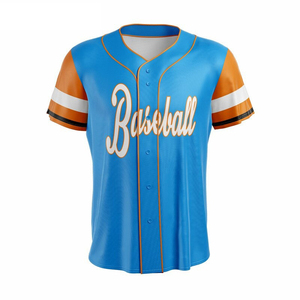Maillot de baseball respirant et à séchage rapide, haute qualité, personnalisé, en polyester, impression numérique sportive, manches courtes - Product Image 5