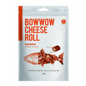 <b>Bow</b> Wow Cheese Roll with Salmon 120g (<b>Dog</b> Treats) - Product Image 1
